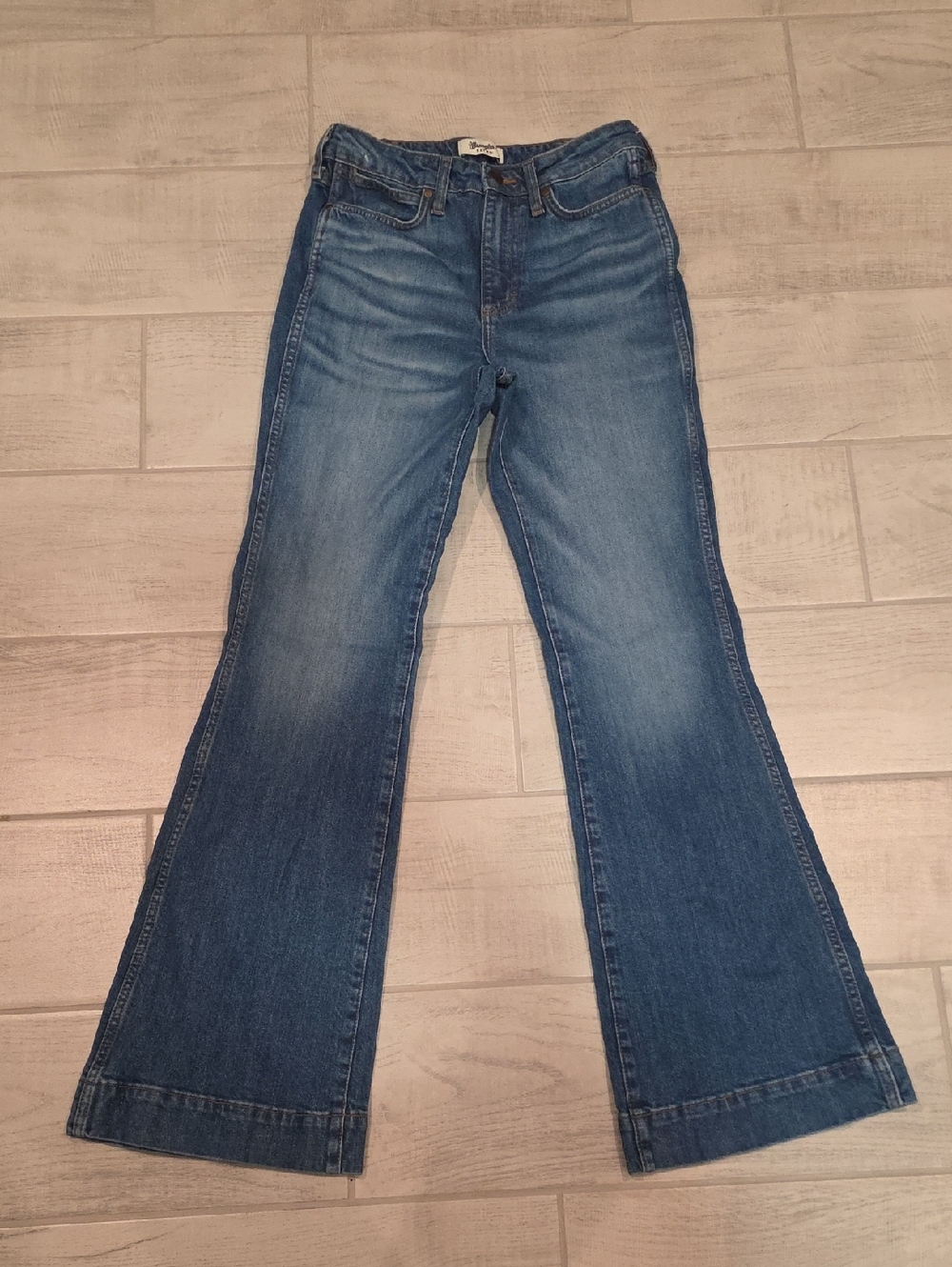 Wrangler Retro High Rise Trouser Women's Size 29x34 Flare Stretch
